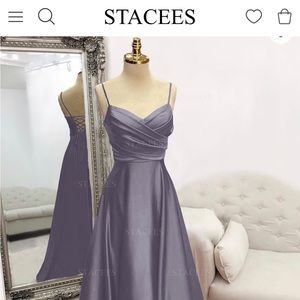 Grey prom dress